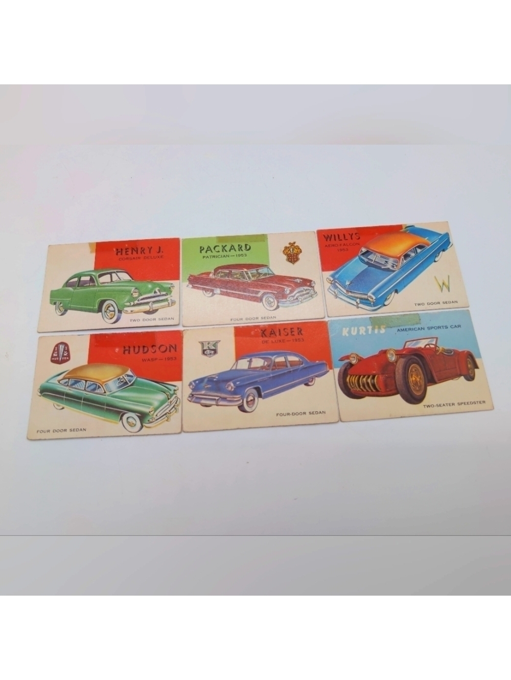 1954 Topps Card Set American Set Packard Kurtis Hudson Kaiser Henry J Willys